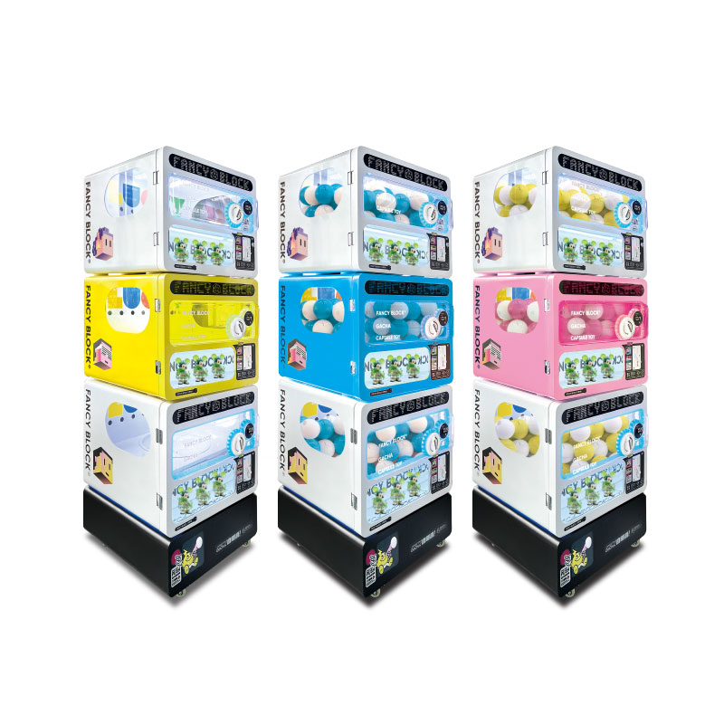 FANCY BLOCK Gashapon Machine: Fun & Durable Toy Claw Machine for Arcades, Malls & Events